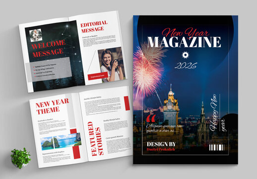 2026 New Year Magazine Design