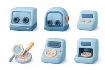 Simple laboratory equipment icons design for educational and scientific use
