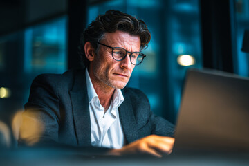 businessman with laptop