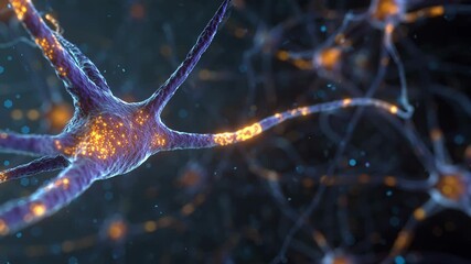 Neural network forming connections and sending signals, representing the human brain processing information, artificial intelligence, and technology communicating data ai neurons - Powered by Adobe