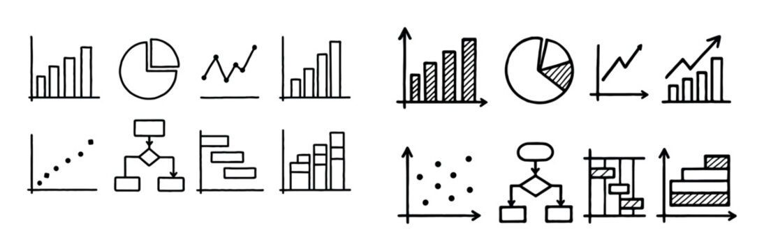 Hand-Drawn Chart Icons