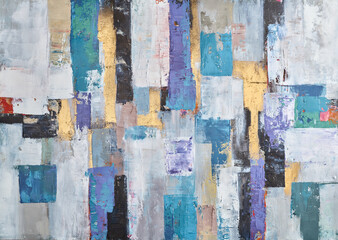 Abstract artistic creation, fine art for print, modern texture effects, mural design, home wall decoration, large painting strokes, artistic patterns, contemporary oil painting, creative decor design © CHREMOS