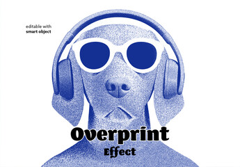 Overprint Photo Effect