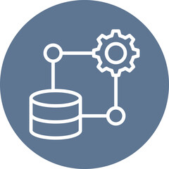 Server setting icon for data base network, business, website, application, printing, document, poster design, etc