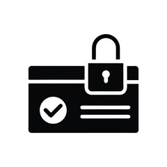 Secure access card authorization is indicated by a prominent check mark symbol