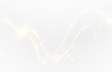 PNG Overlay with Gold Sparkle Trail on Transparent Background