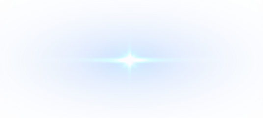 Blue PNG Overlay with Bright Light Effect on transparent background