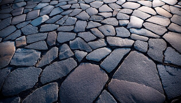 The Road Surface Made Of Diabase As A Background