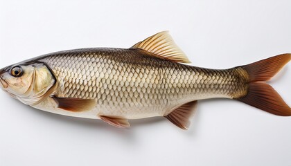 Fototapeta premium Fish On White Background