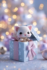 teddy bear with gift box