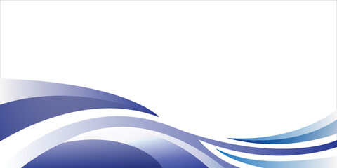 Abstract Blue Wave Design With Flowing Ribbons for Modern Technology and Corporate Backgrounds