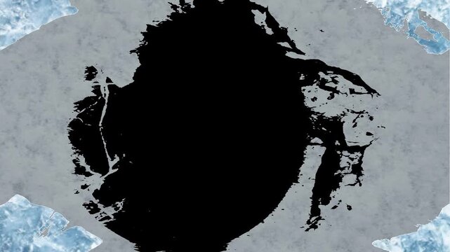 Abstract grunge earth map illustration with distressed paint texture