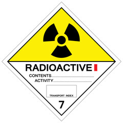 Fototapeta premium Radioactive I Symbol Sign, Vector Illustration, Isolate On White Background, Label.EPS10