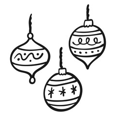 Hand Drawn Christmas Ornaments