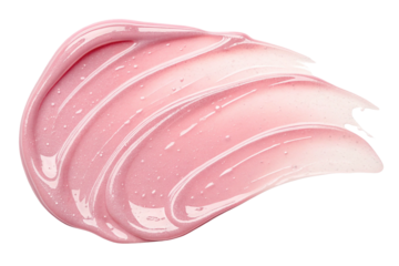 Transparent background with light pink ink. Liquid texture. Pre-cut.