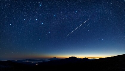Big Dipper With Stars Highlighted