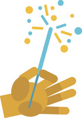 Hand Holding Sparkler
