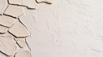 Abstract Beige and Grey Textured Background with Cracked Stone Pattern