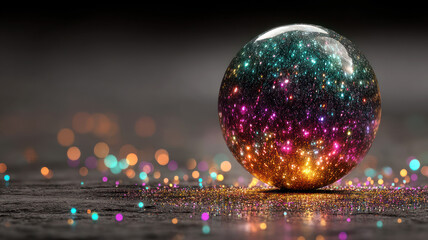 Shining ball in abstract setting