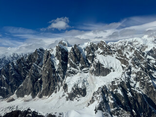 Aerial Views of Mt McKinley Denali
