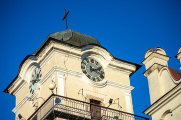 The Church of St. Egidius in Poprad, Slovakia, stands as a historic Gothic landmark with a tall tower and cultural significance.