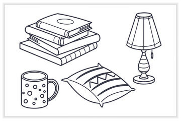 Cute Kawaii Doodles Set cute doodles, cute illustration, kawaii art,