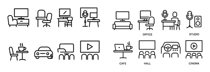 Minimalist Multimedia Icons