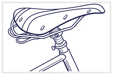 Cycling Equipment and Bicycle Parts Illustration Set Helmets, Wheels, Tools, Bike Accessories