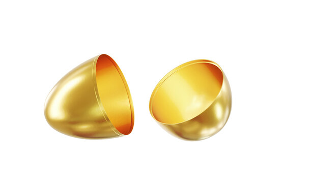 golden fortune egg 3D rendering