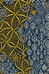 Modern and Original dip dye, tie dye, batik and shibori pattern on white canvas in high resolution
