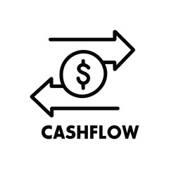 Cash Flow and Financial Transaction Icon