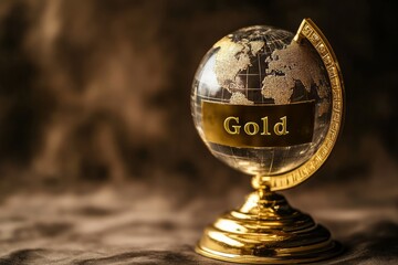 Globe with the word go displayed prominently on its surface in a travel themed concept