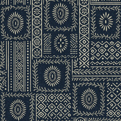 Modern and Original dip dye, tie dye, batik and shibori pattern on white canvas in high resolution
