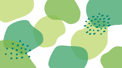 流体シェイプランダム背景　幾何学模様　緑
Fluid Shape Random Background Geometric Pattern Green