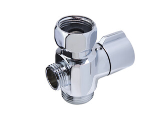 Divertor plumbing isolated on white