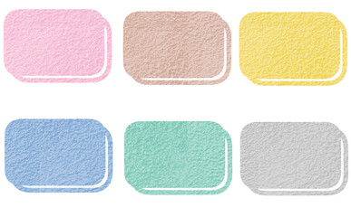 コンクリート風テクスチャの四角いタイトルフレーム