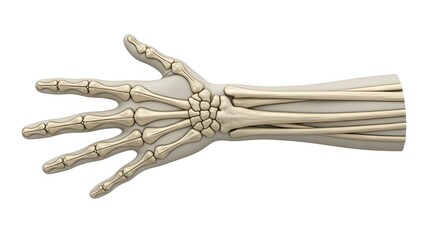Full Human Hand to Wrist Bone System