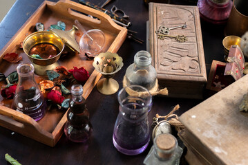 vintage still life with vintage accessories