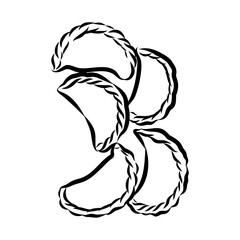 varenik, vector sketch