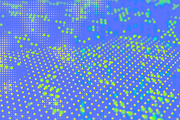 Data visualization displays dynamic point patterns in vibrant colors, illustrating digital analysis, statistical mapping, and abstract information processing.
