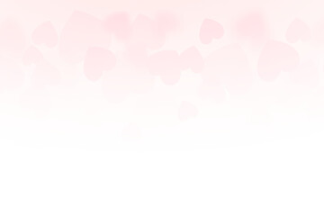 Pink romantic heart PNG confetti with falling hearts, transparent background, soft blur decorative elements and floating love symbols ideal for Valentine, anniversary, wedding decoration or greeting c