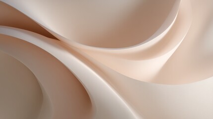 elegant organic flowing shapes in soft blush cream and sand minimalist aesthetic