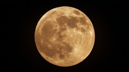 Celestial Orb: A close-up view of the moon illuminates with the soft glow, its textured surface and craters are visible against the velvet dark sky.