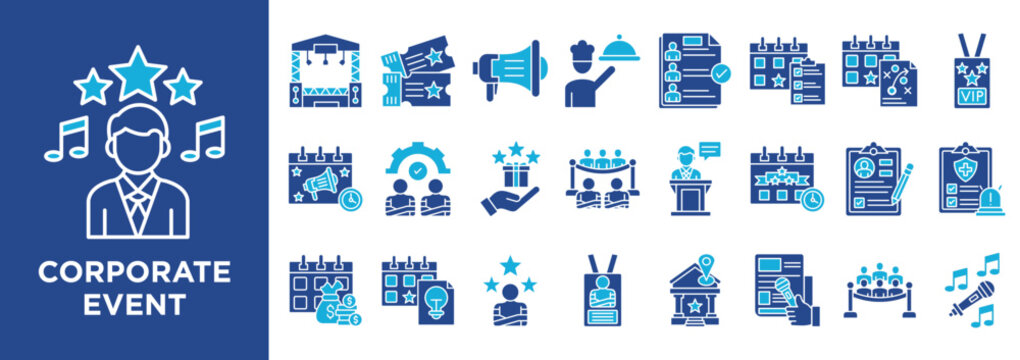 Minimalist icon set for corporate events and business conferences.Perfect for presentations, organizer branding, seminar materials, and marketing assets.
Clean line style for professional projects. - Powered by Adobe