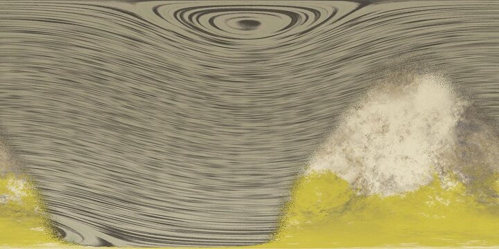 The texture of the stone. Planetoid. HDRI. equidistant projection. Spherical panorama. panorama 360. environment map, 3D rendering