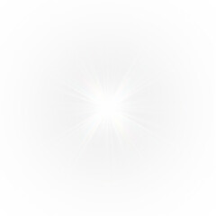 Fototapeta premium PNG Illustration of a Radiant Starburst Overlay on transparent background