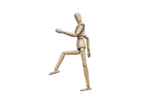  Artists wooden manikin isolated on a transparent background - Powered by Adobe