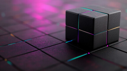 Digital data blocks abstract concept composition background