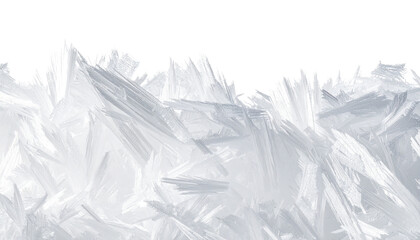 Realistic Snow Frost Particles Cluster – Transparent Background