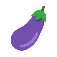 Fresh purple eggplant with a vibrant design 
